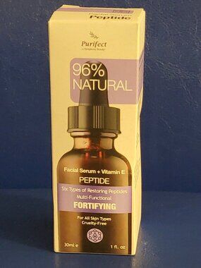 Purifect Fortifying Facial Serum - NEW 30ml Peptides Refines 96% Natural